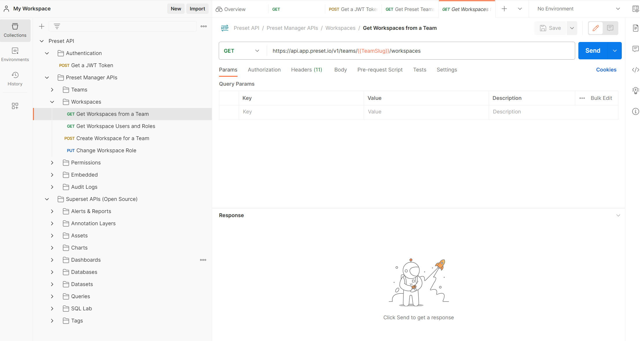 Get Workspaces From A Team