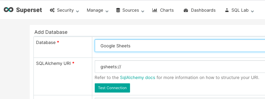 Add Database Add database