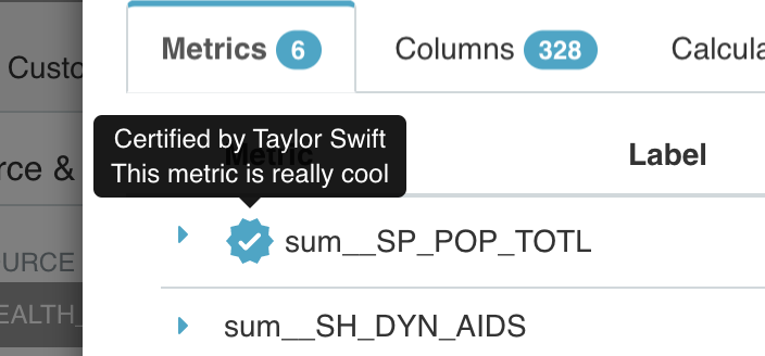 Metric Certification
